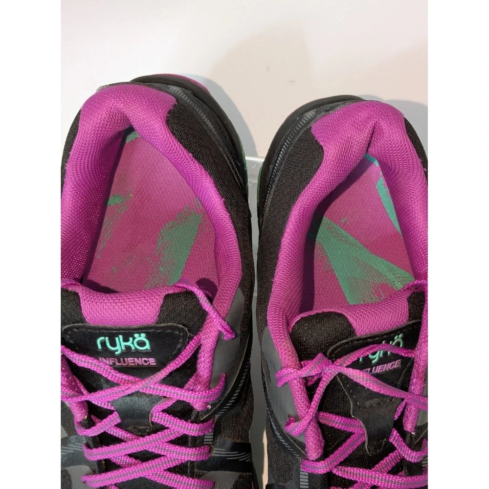 Ryka Influence Women's Size 9M Black Pink Training Fitness Sneakers Shoes